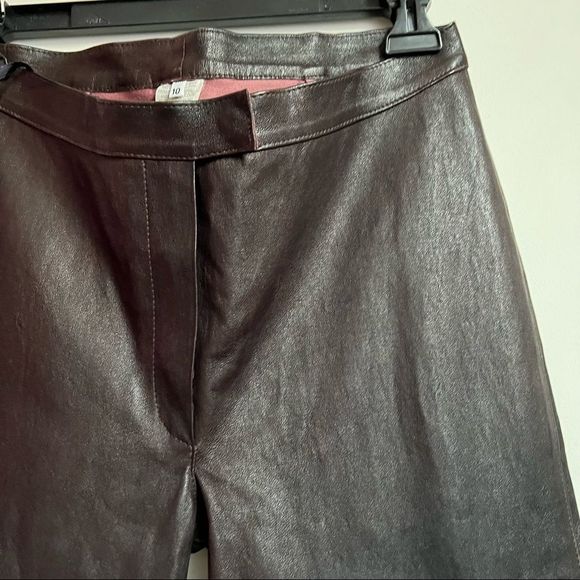 Nigel Preston & Knight Leather Chocolate Brown Pants - Picture 2 of 9